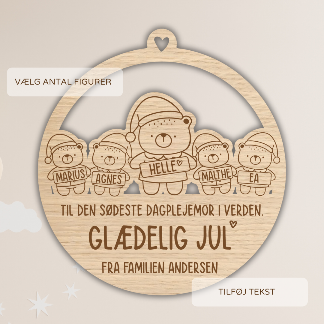 Julekugle - dagplejemor - Lille Hasseris