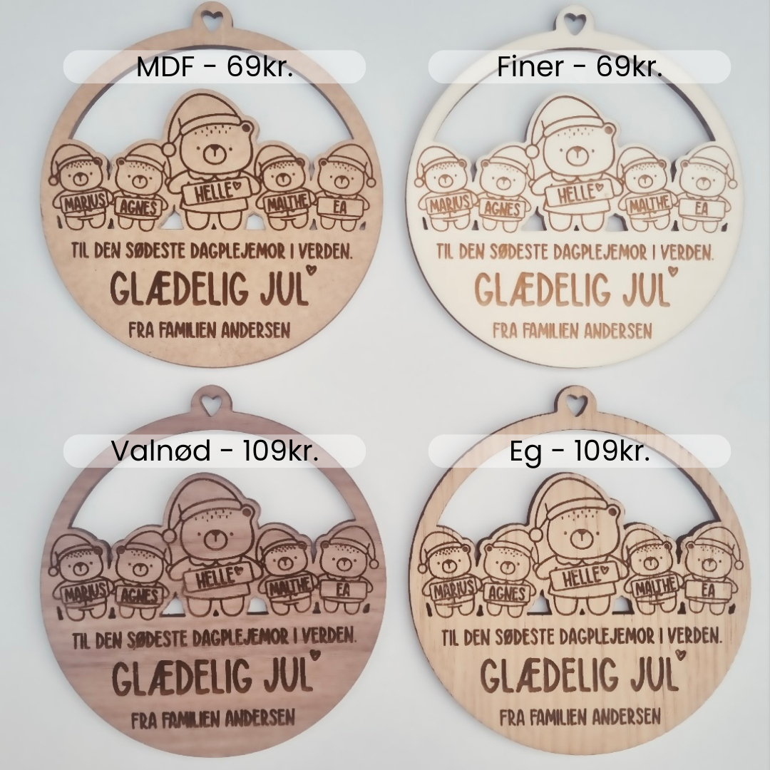 Julekugle - dagplejemor - Lille Hasseris