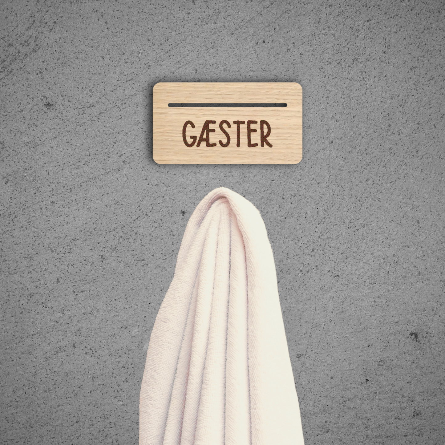 Personlige brikker til håndklæder